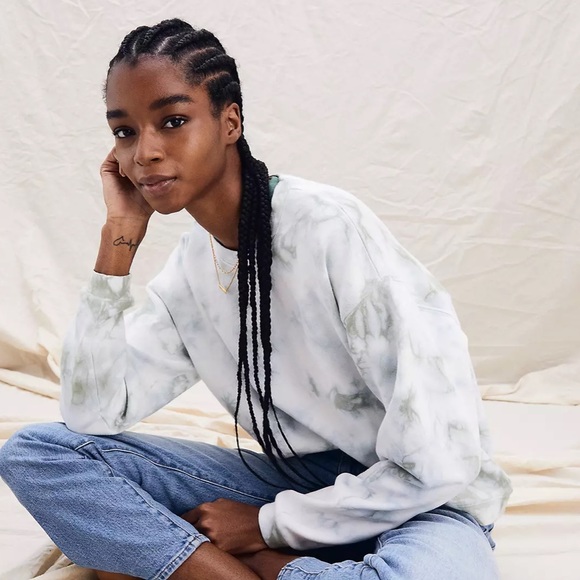 Madewell | Sweaters | Madewell Tiedye Resourced Cotton Swing Sweatshirt  Medium | Poshmark